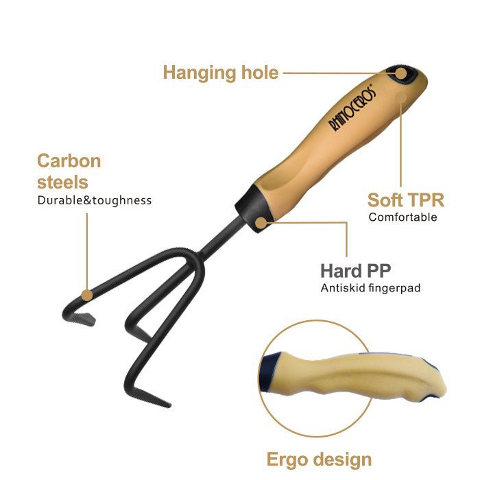 three prong hand rake three prong hand rake